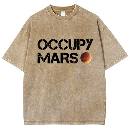 Occupy Mars Vintage Distressed T-shirt