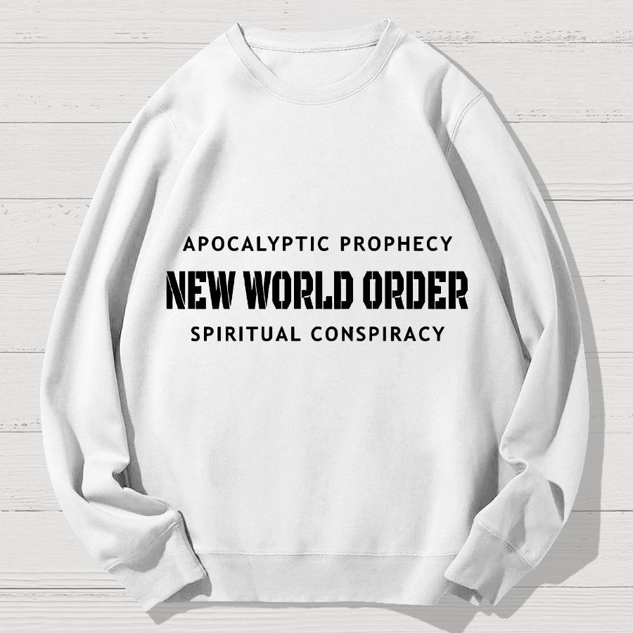 New World Order Spiritual Conspiracy Geek Cotton Sweatshirt