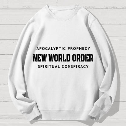 New World Order Spiritual Conspiracy Geek Cotton Sweatshirt