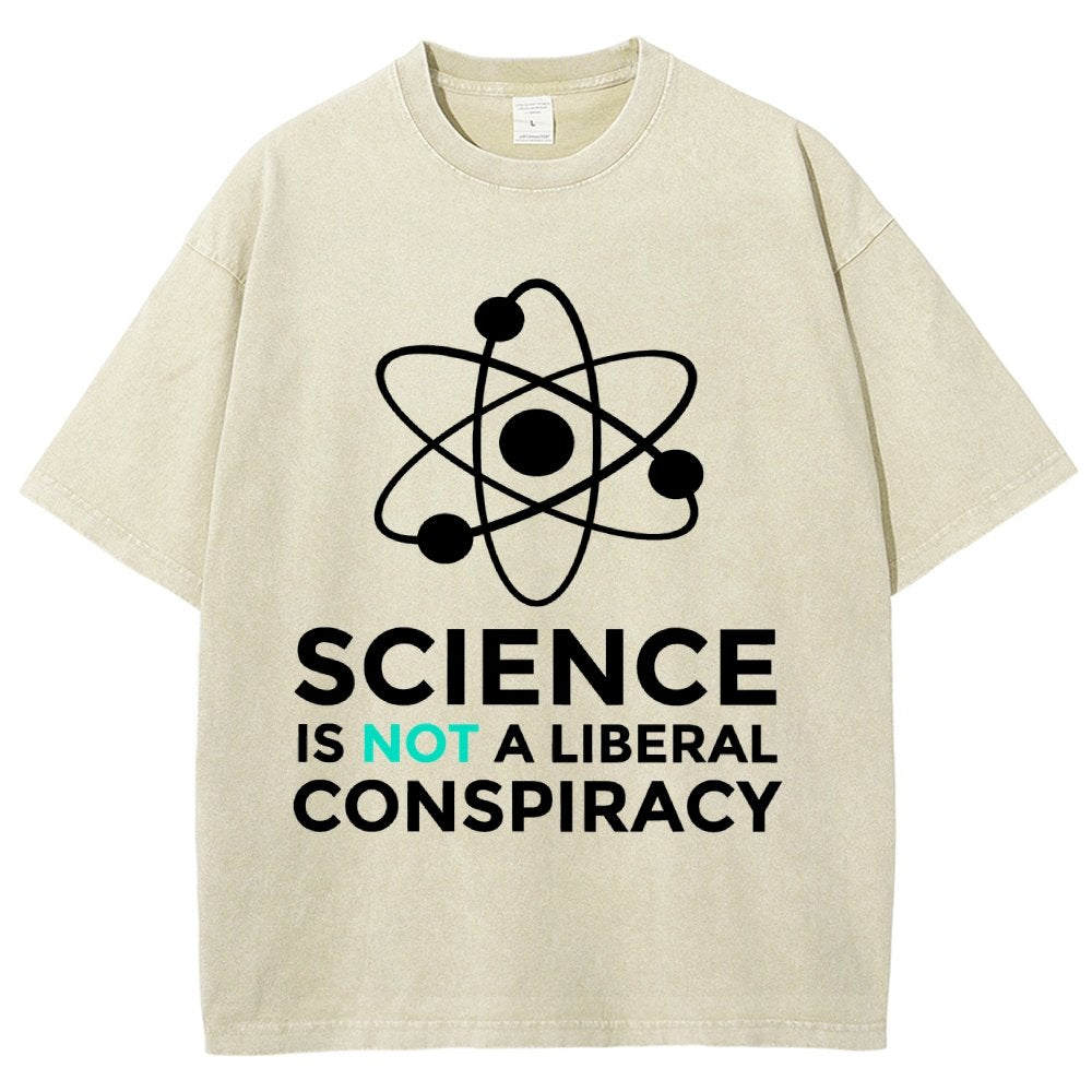 Science Is Not A Liberal Conspiracy Vintage Distressed T-shirt