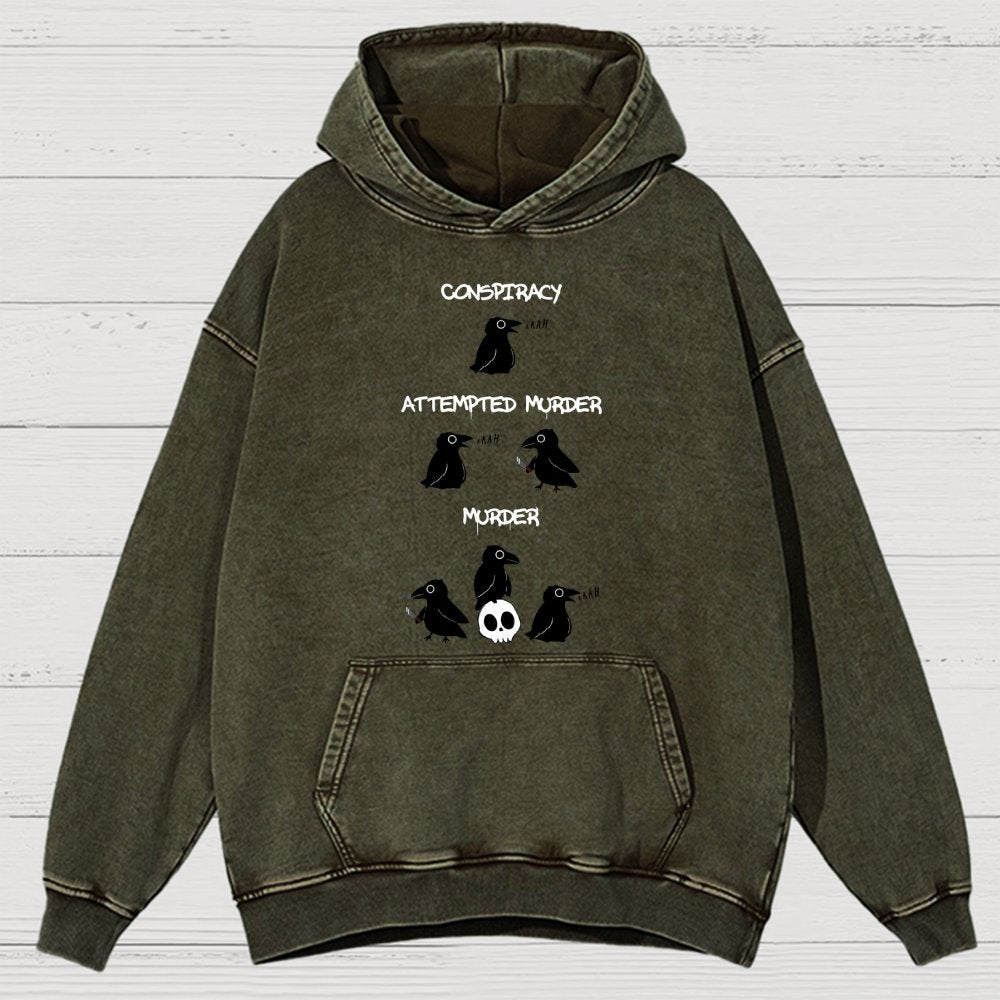 From Conspiracy To Murder Vintage Distressed Hoodie