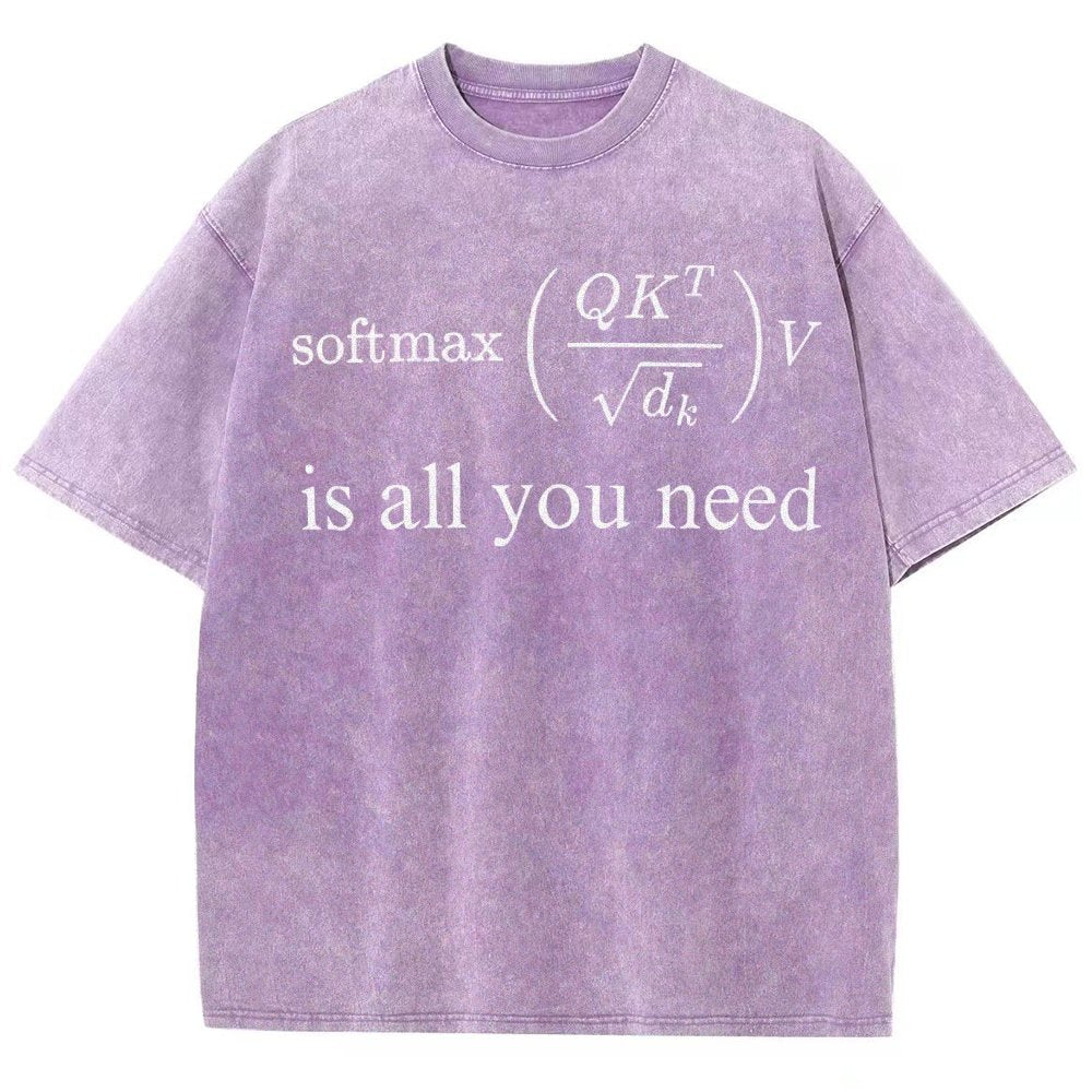 Attention is All You Need Vintage Distressed T-shirt