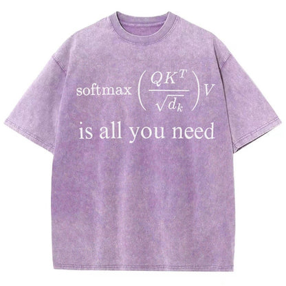Attention is All You Need Vintage Distressed T-shirt