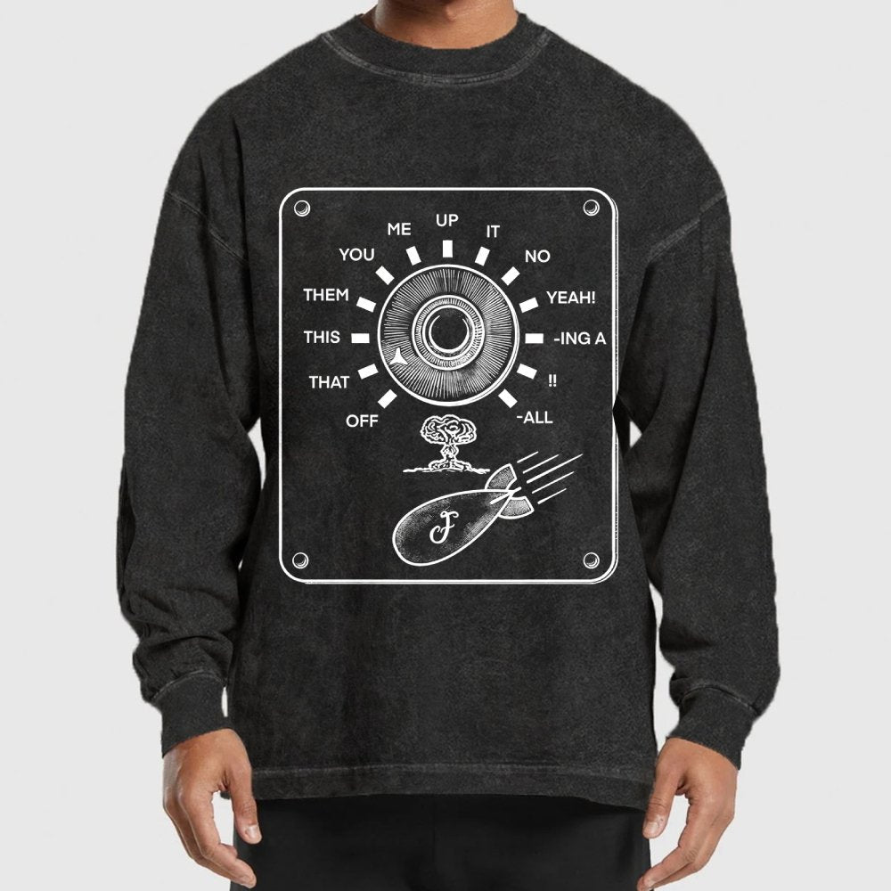 F-bomb Selector Remix Washed Long Sleeve Tee
