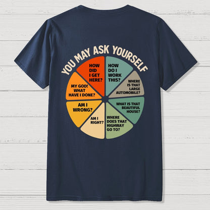 You May Ask Yourself  Back Printing Geek T-Shirt