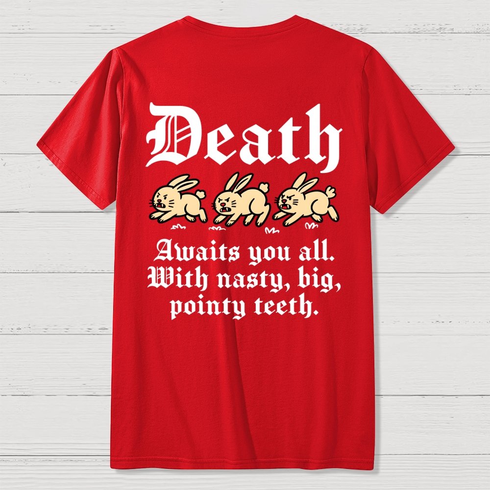 Run Away Front And Back Printing Geek T-Shirt