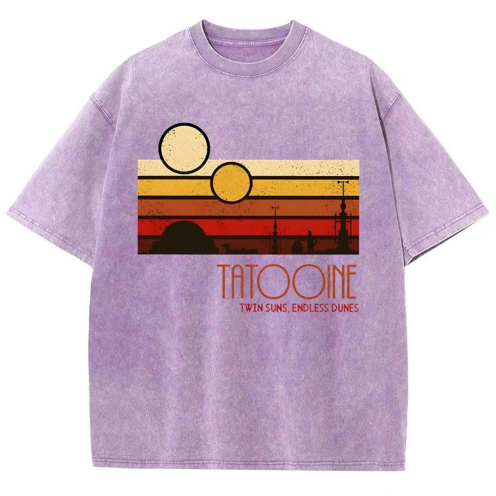 Dual Suns, Limitless Dunes Vintage Distressed T-shirt