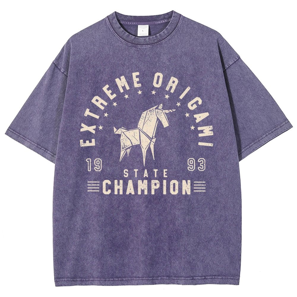 Extreme Origami Champ Vintage Distressed T-shirt