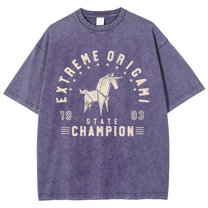 Extreme Origami Champ Vintage Distressed T-shirt