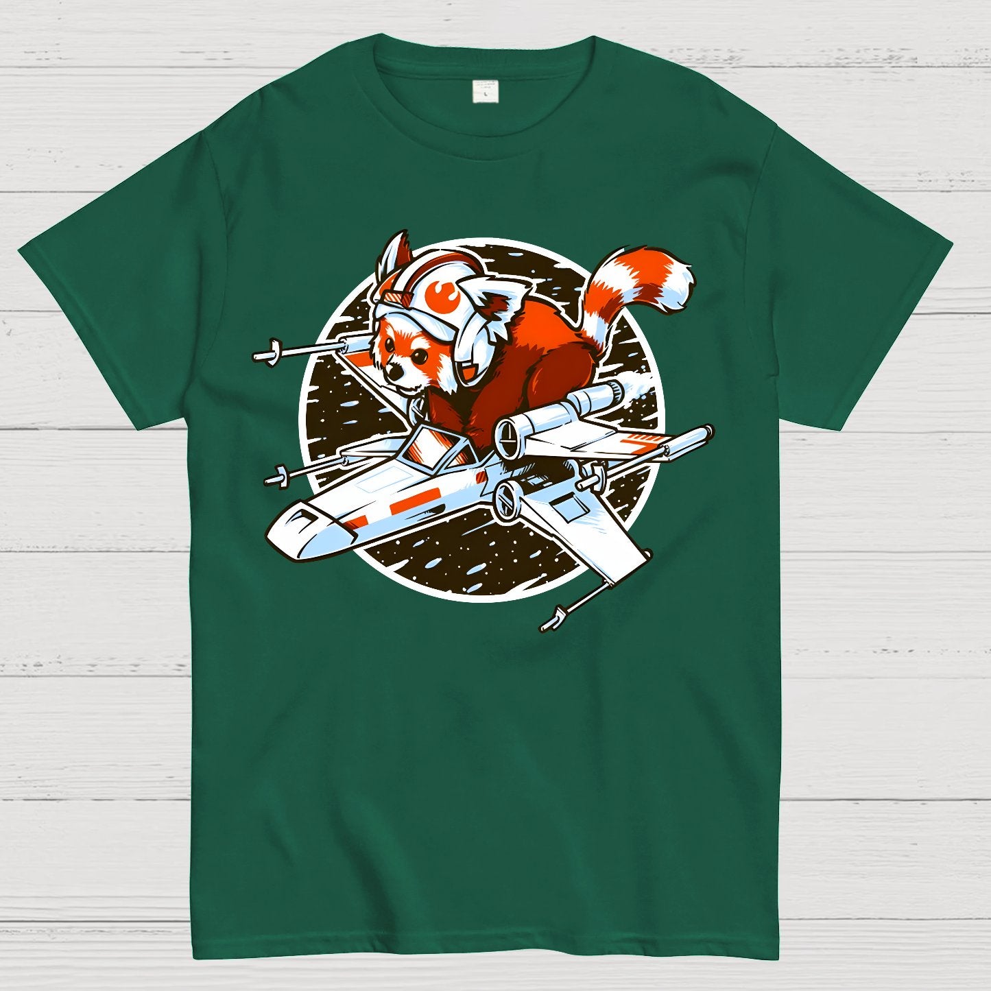 Red panda, Standing By Geek T-Shirt
