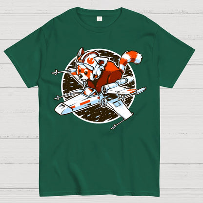 Red panda, Standing By Geek T-Shirt
