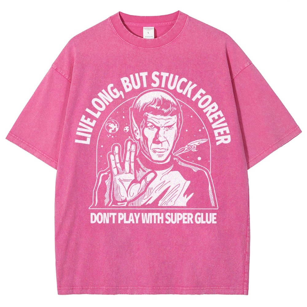 Live long, but trapped forever Vintage Distressed T-shirt
