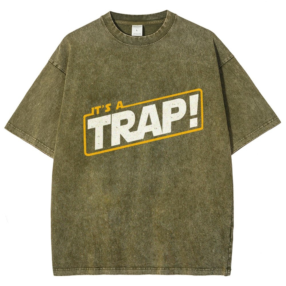 It's A Trap Vintage Distressed T-shirt