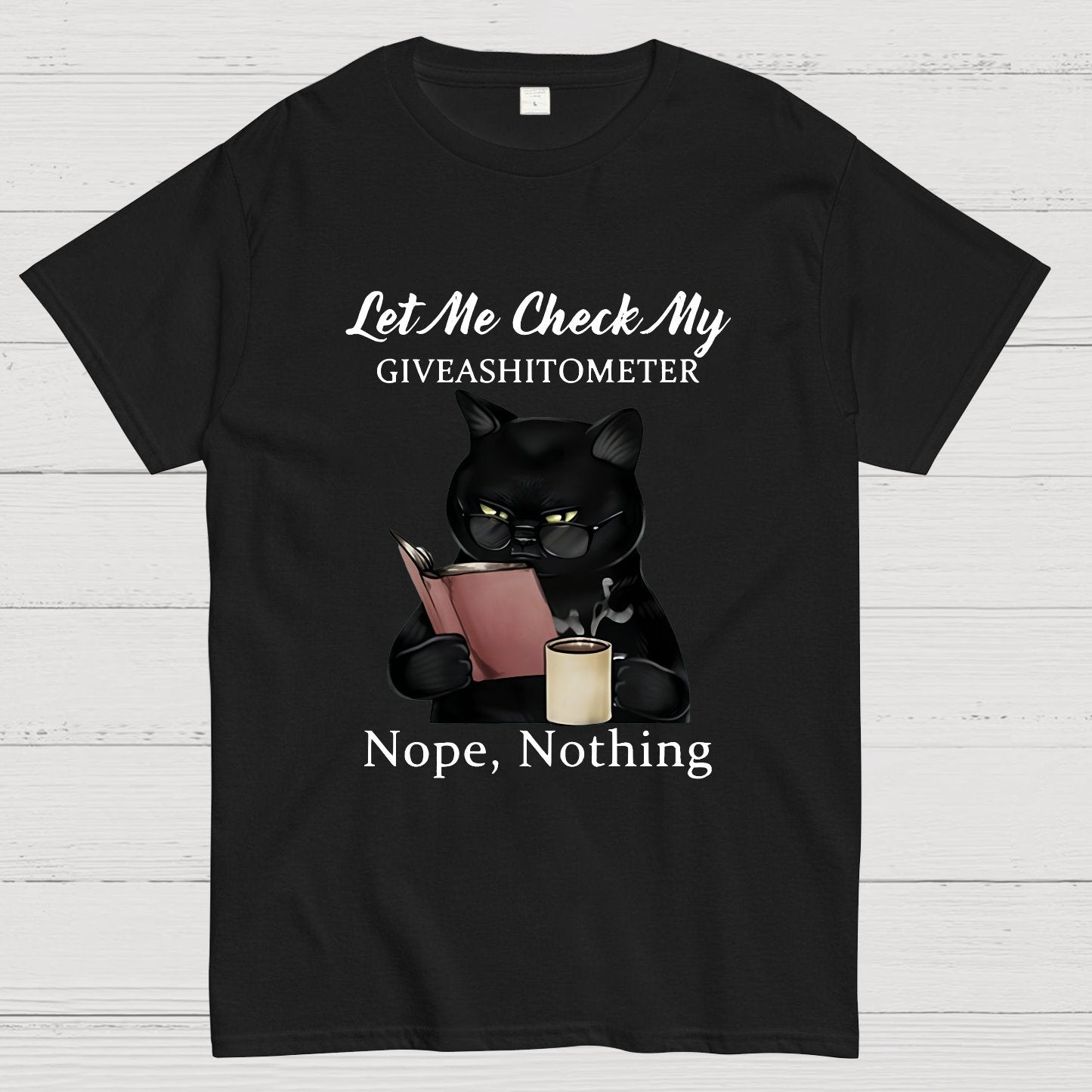 Cat Drinking Coffee Touch My Coffee I Will Slap You So Hard Nerdy T-Shirt
