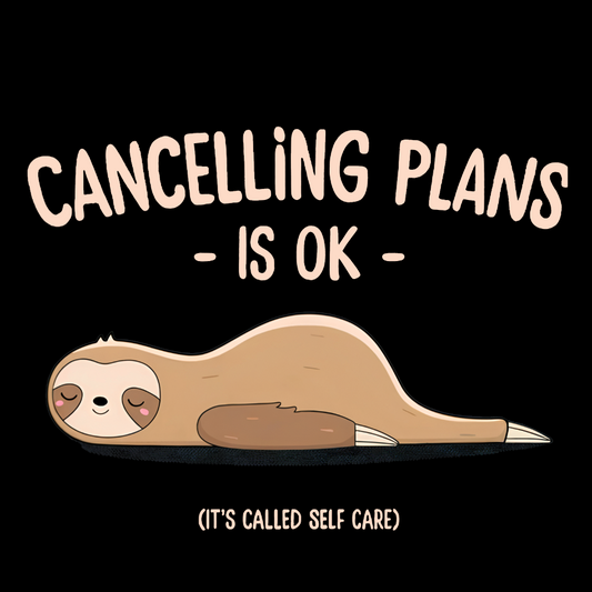 Cancelling Plans Is Ok Geek Cotton Sweatshirt
