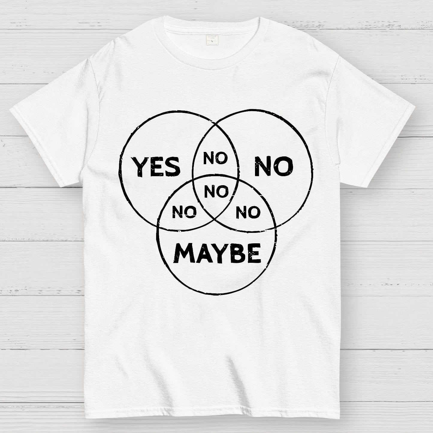 Venn In Doubt Say No Geek T-Shirt