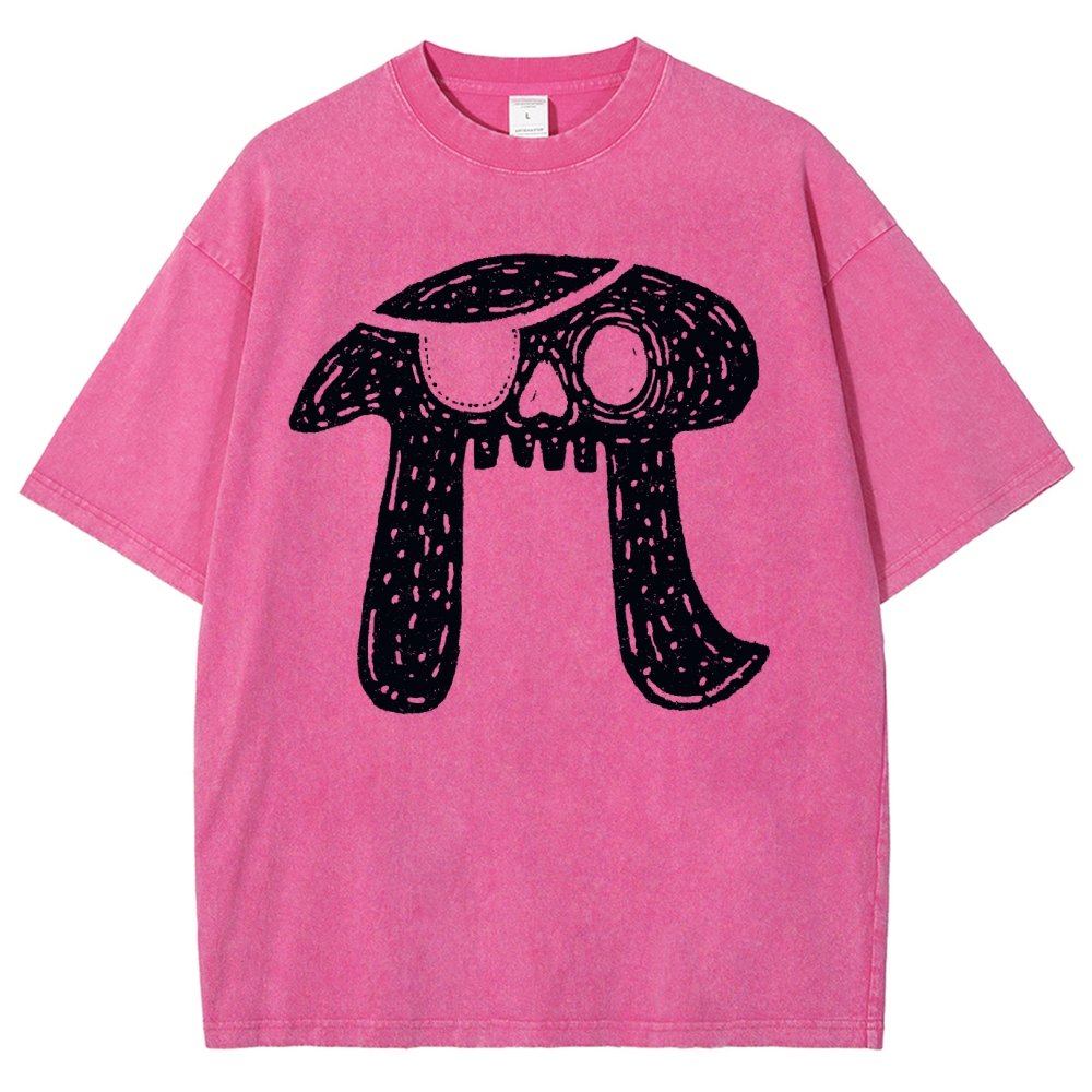 Pi-rate Skull Vintage Distressed T-shirt