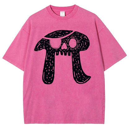 Pi-rate Skull Vintage Distressed T-shirt