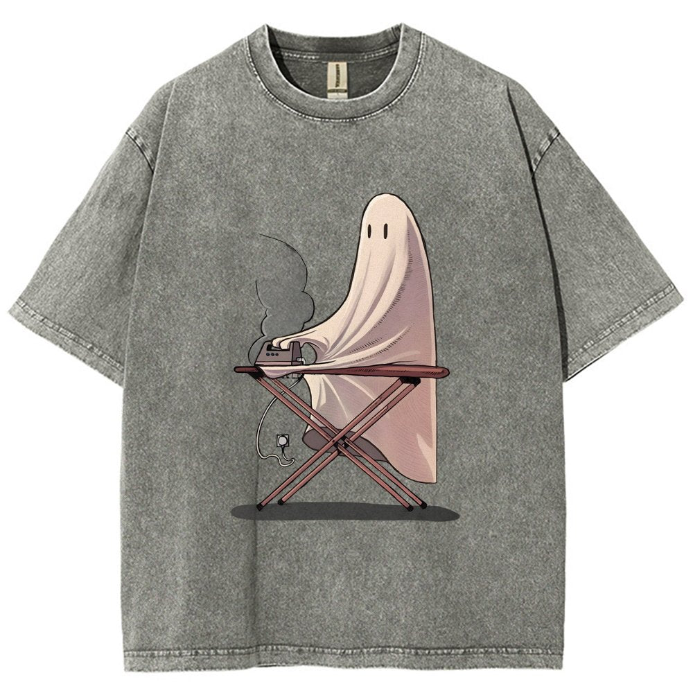 Self-Ironing Vintage Distressed T-shirt