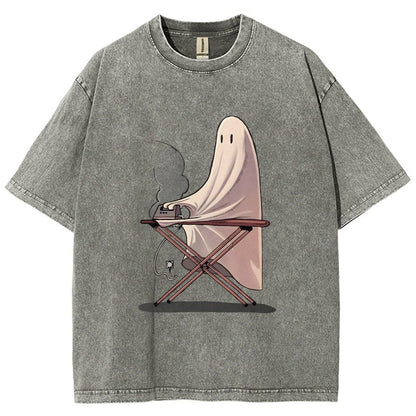 Self-Ironing Vintage Distressed T-shirt