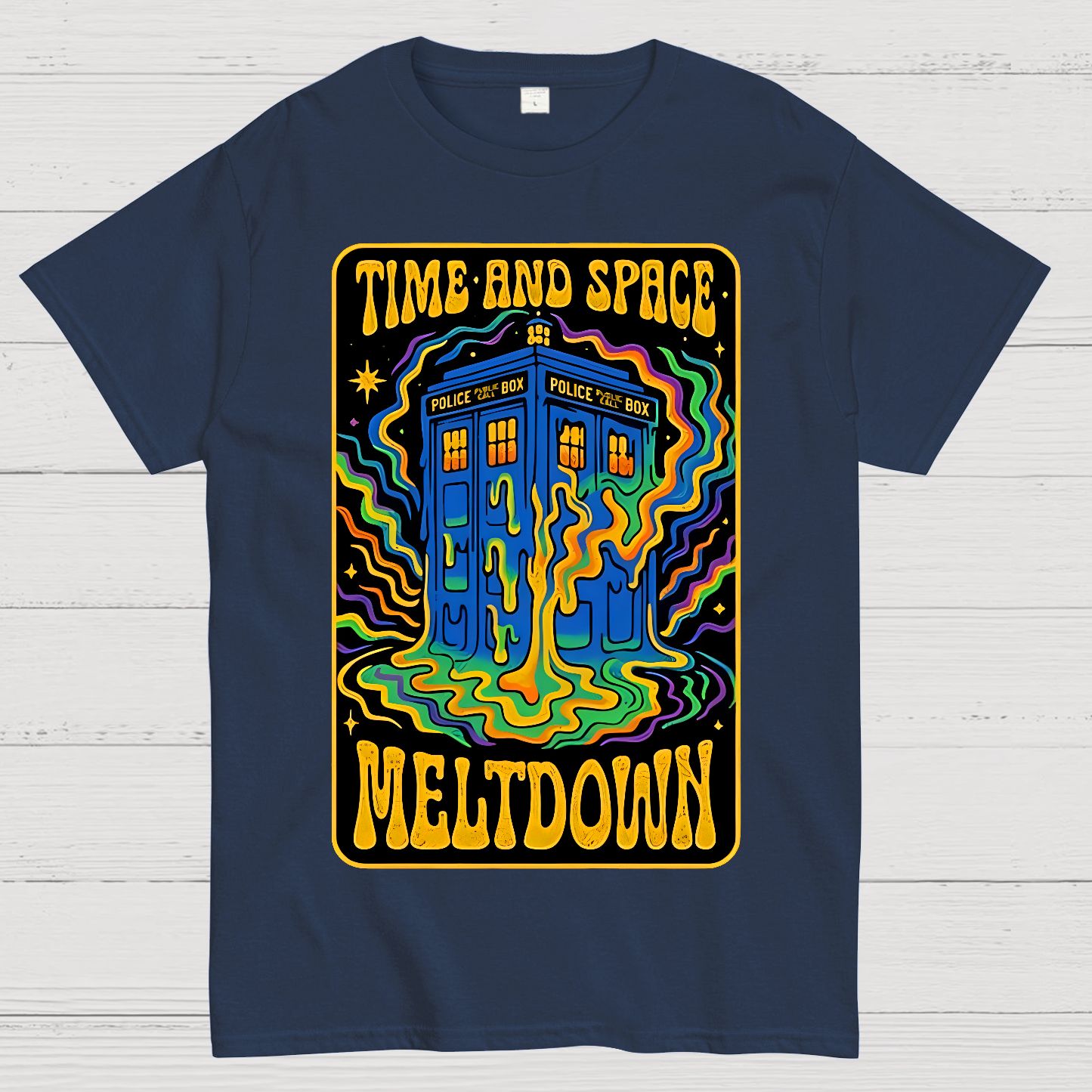 Time And Space Meltdown Geek T-Shirt