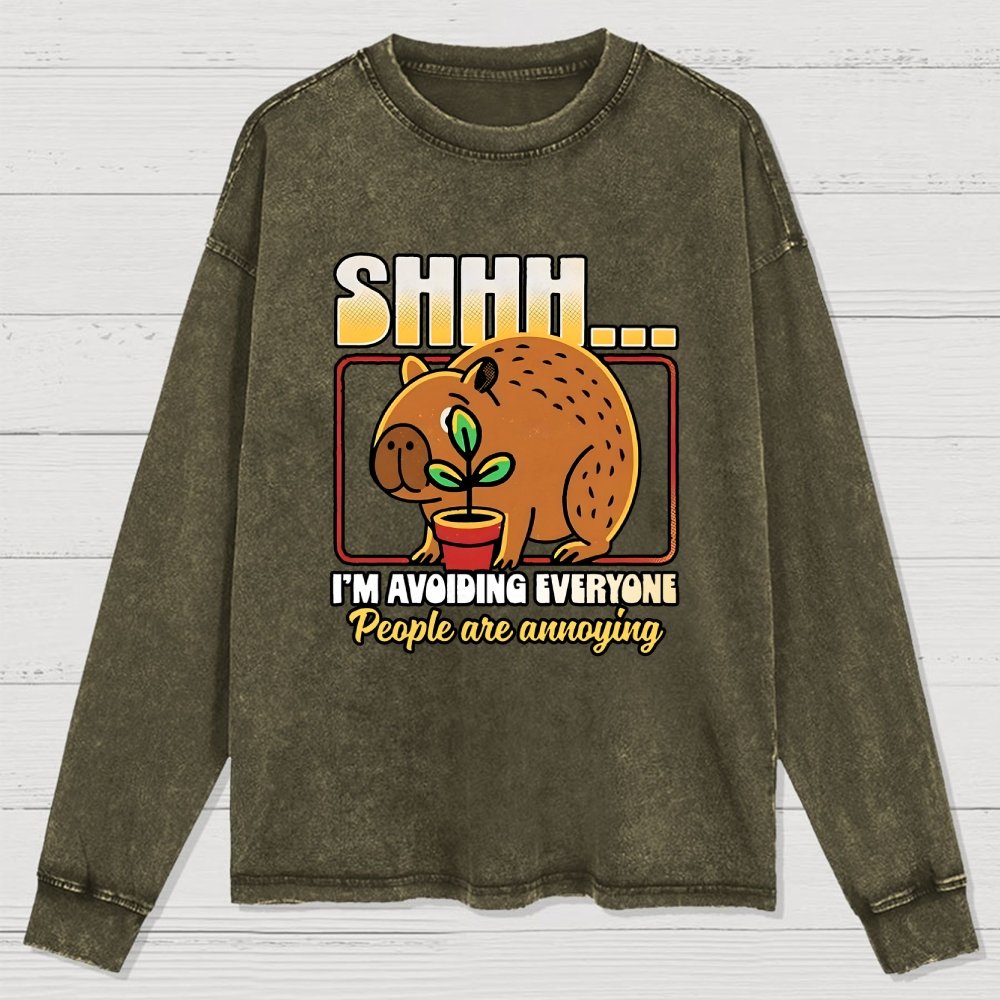 People are Annoying Washed Long Sleeve Tee