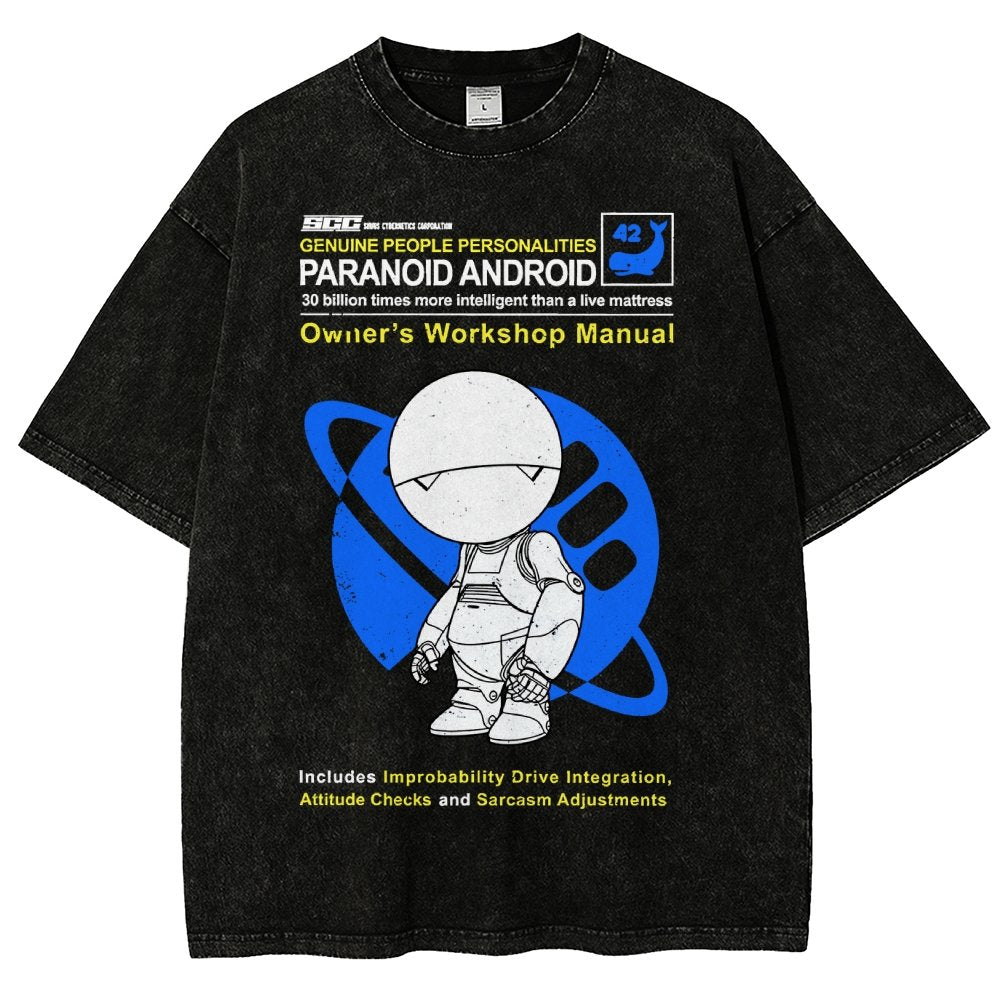 Mysterious Android Manual Vintage Distressed T-shirt