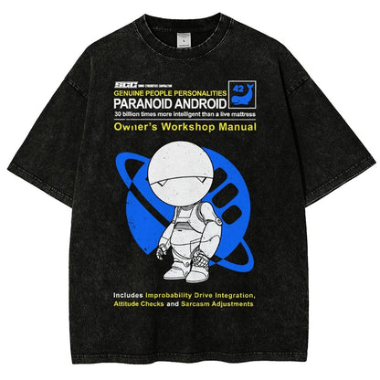 Mysterious Android Manual Vintage Distressed T-shirt