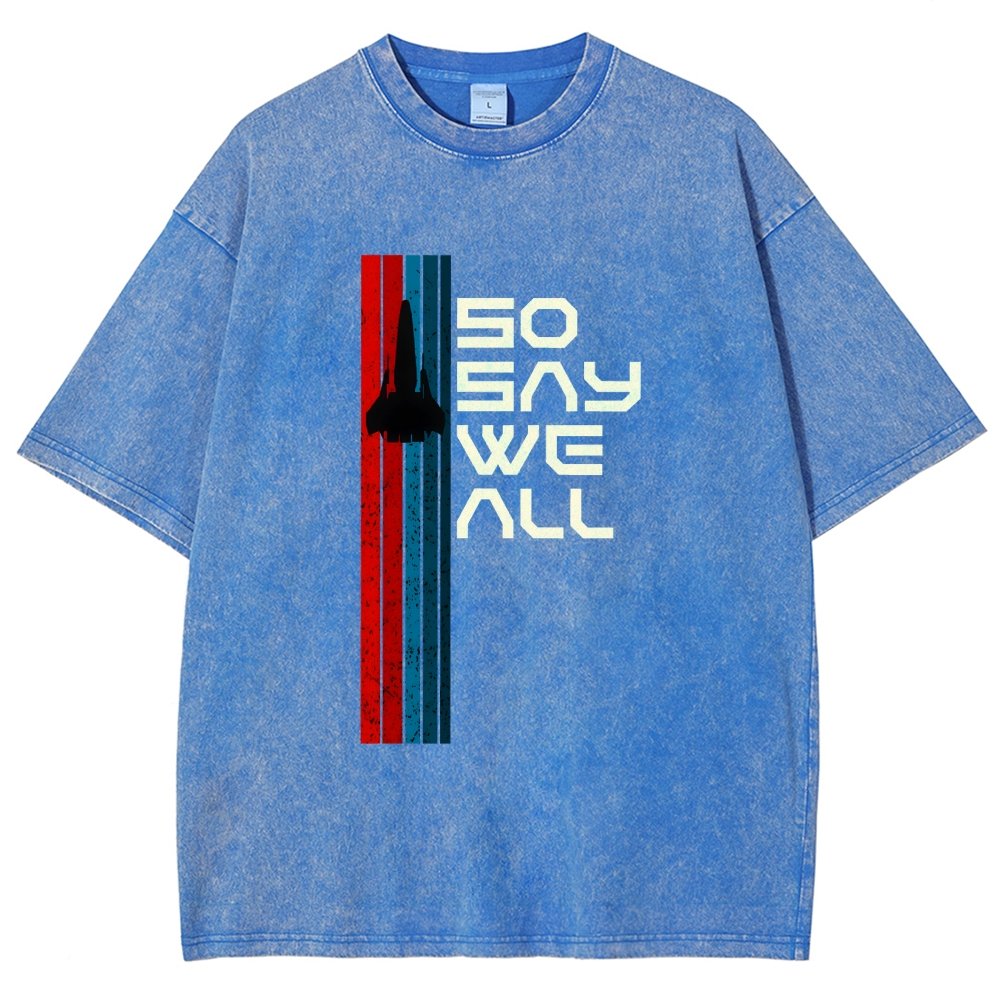 So Say We All Vintage Distressed T-shirt