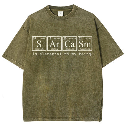 Periodic SArCaSm Vintage Distressed T-shirt