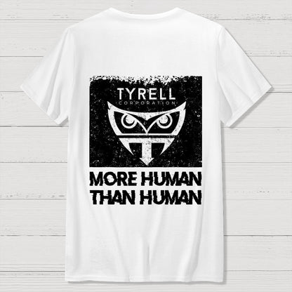More Human Than Human Front And Back Printing Geek T-Shirt