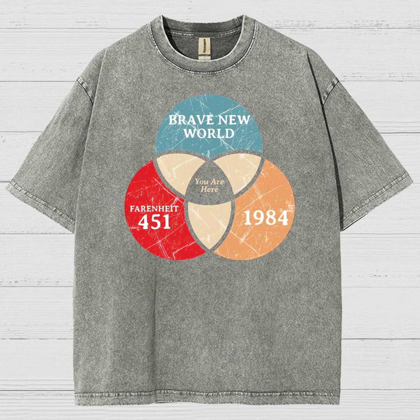 You Are Here Vintage Distressed T-shirt