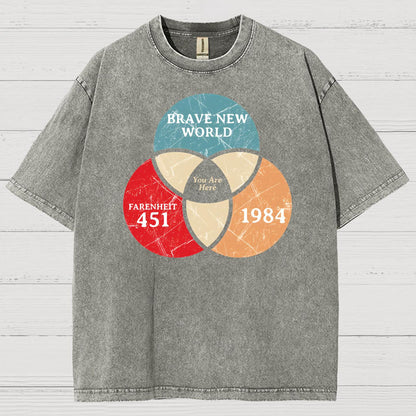 You Are Here Vintage Distressed T-shirt