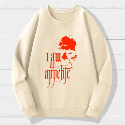 I Am An Appetite Geek Cotton Sweatshirt