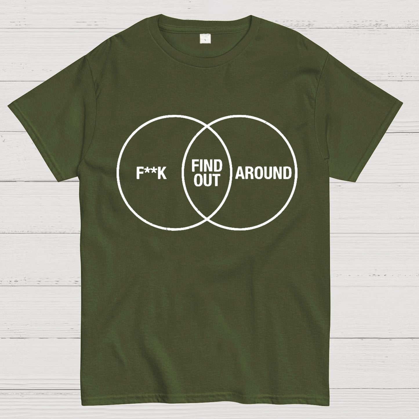 F Around and Find Out Venn Diagram Geeky T-Shirt