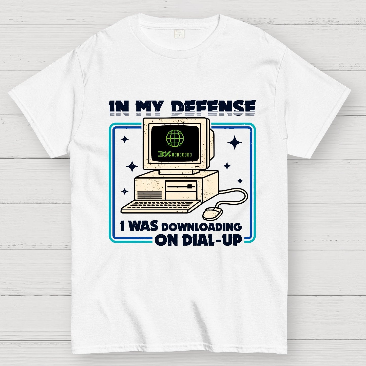 Defense Protocol Dial-Up Geek T-Shirt
