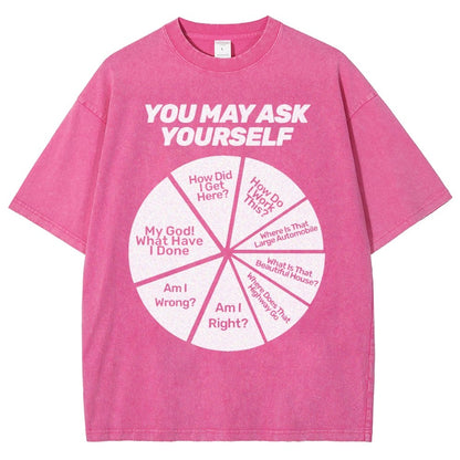 You May Ask Yourself Vintage Distressed T-shirt