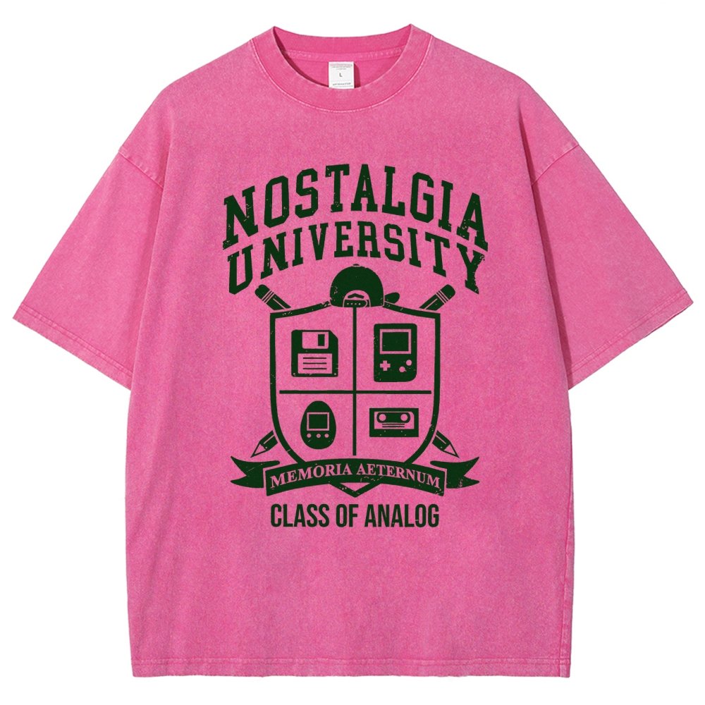 Nostalgia University Vintage Distressed T-shirt