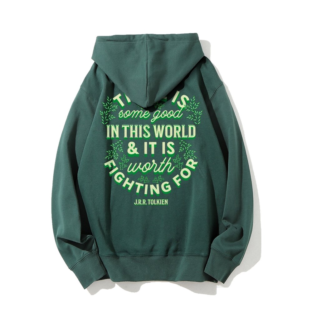 There is Some Good in This World Printed Back Unisex Cotton Hoodie