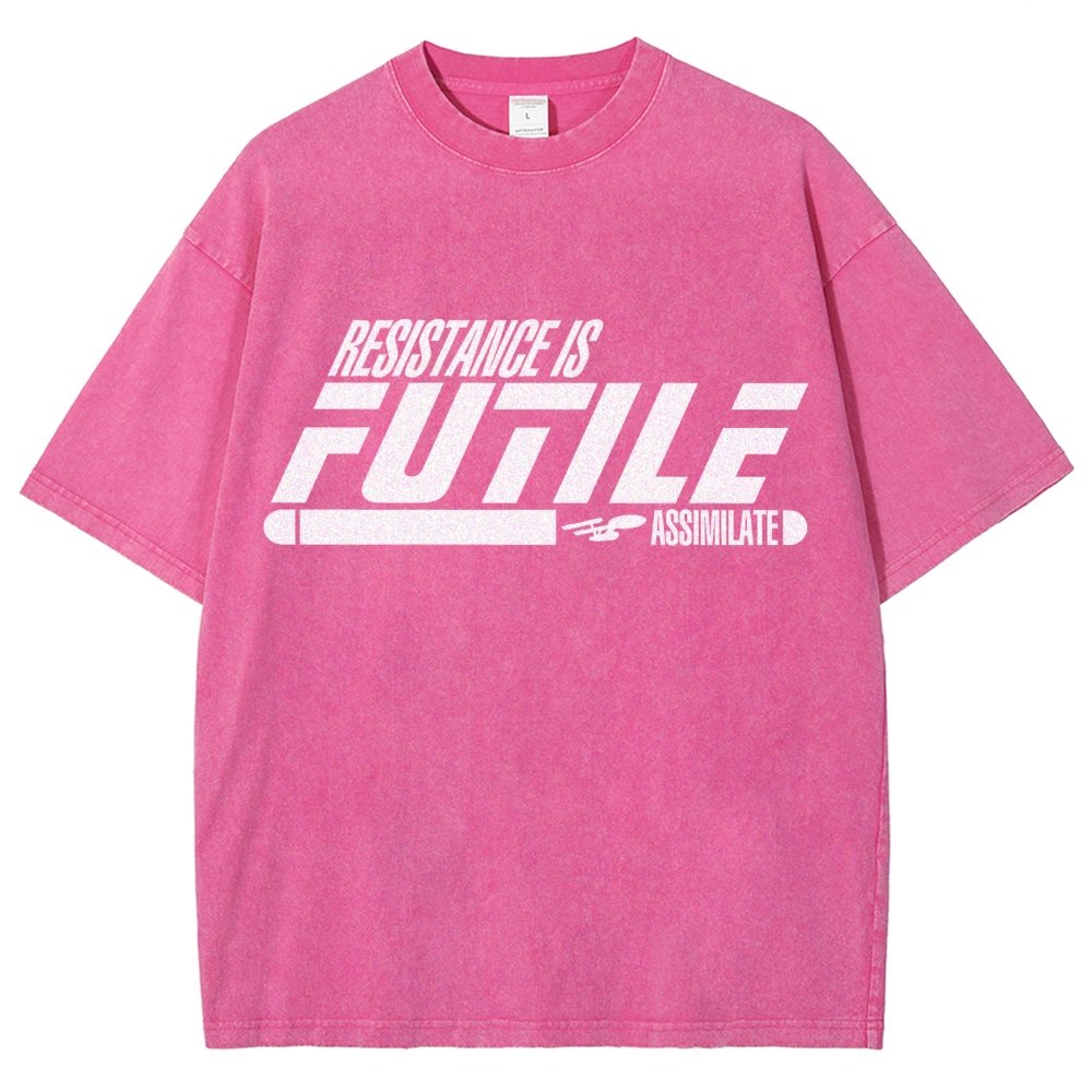 Resistance is Futile Vintage Distressed T-shirt