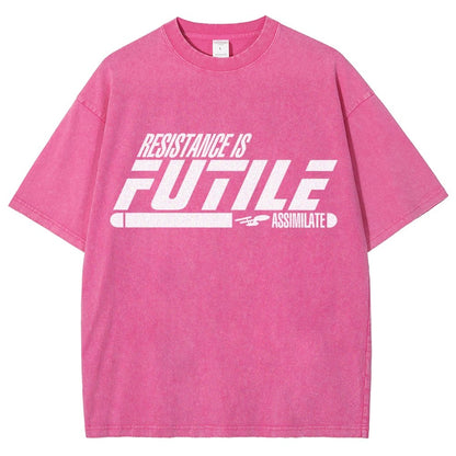 Resistance is Futile Vintage Distressed T-shirt