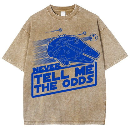 Never Tell Me The Odds Vintage Distressed T-shirt