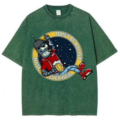 Don't Discriminate Against Race Vintage Distressed T-shirt