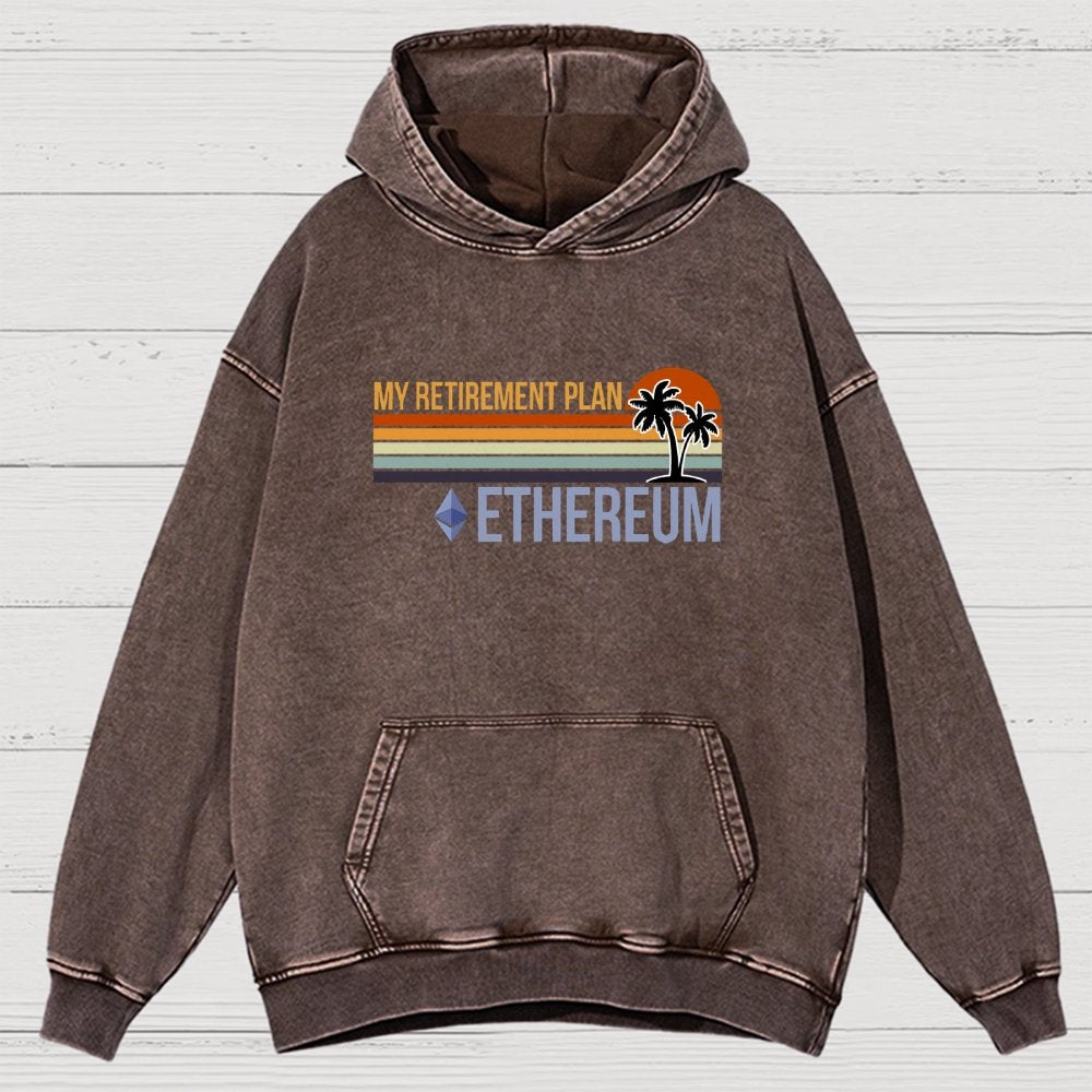 ETH Retirement Plan Vintage Distressed Hoodie