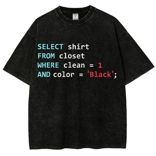 Programmer Database Vintage Distressed T-shirt