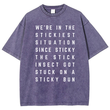 Sticky Situation Vintage Distressed T-shirt