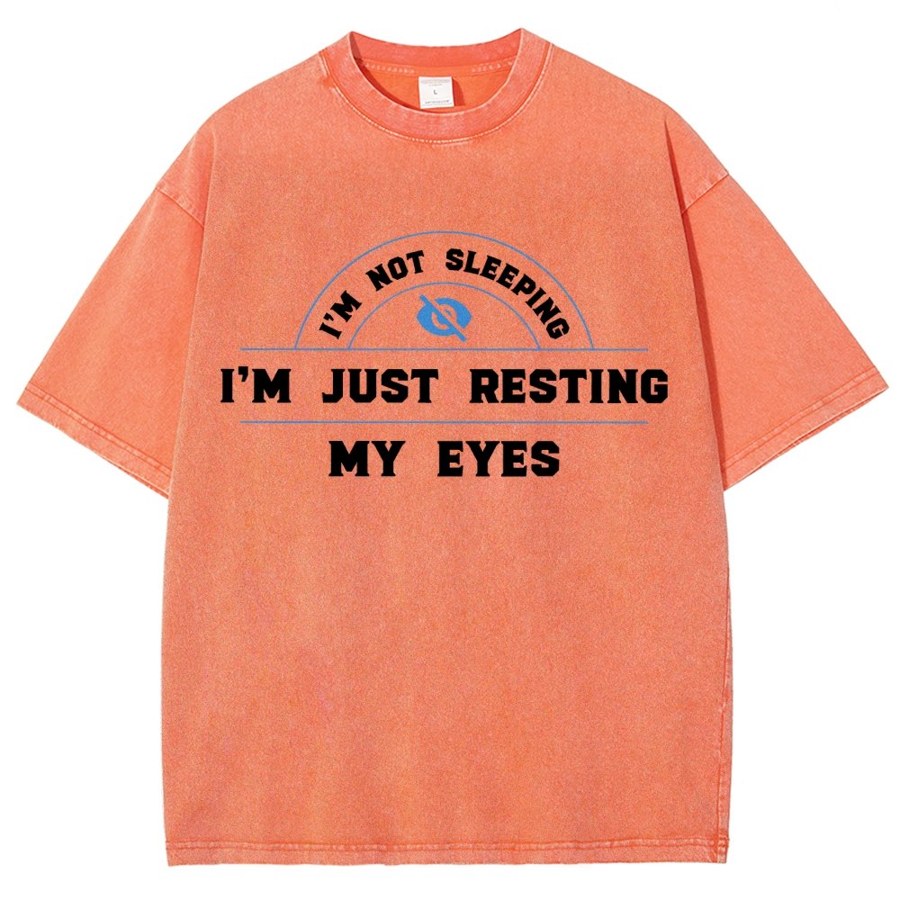 Just Resting My Eyes Vintage Distressed T-shirt