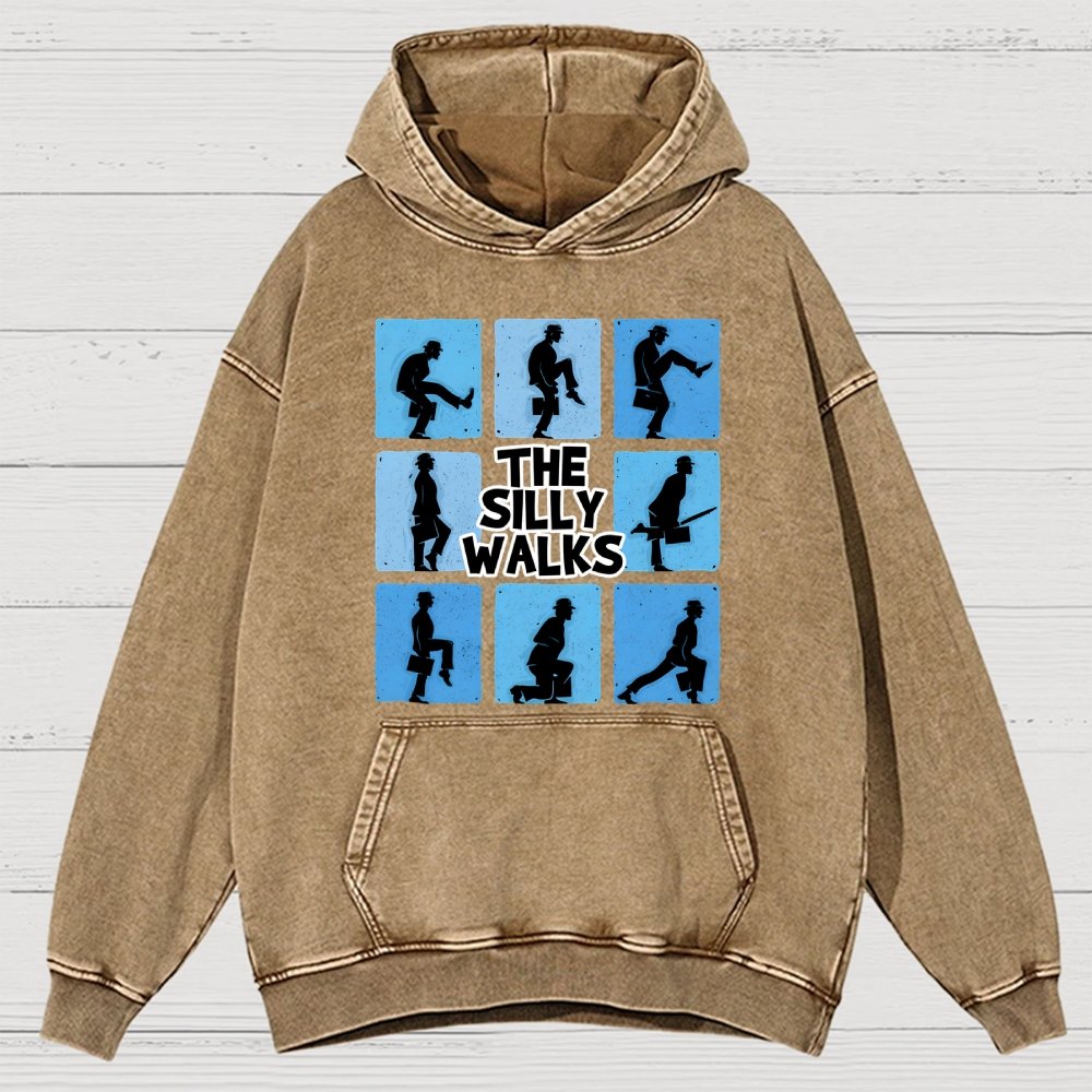 The Silly Walks Vintage Distressed Hoodie