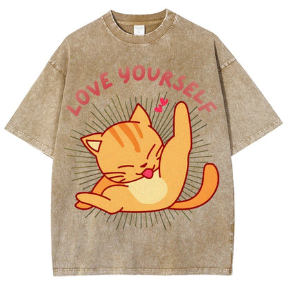 Love YourSelf Vintage Distressed T-shirt