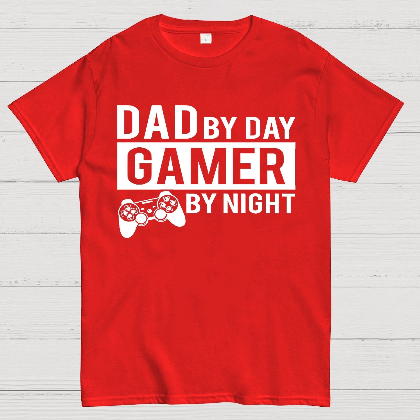 Dad By Day Gamer By Night Geek T-Shirt